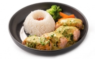  Salmon Tajlandez me Curry  