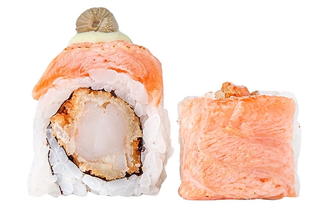  Salmon Aburi Roll 